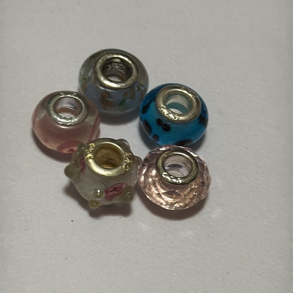 Sterling silver 925 beautiful Charm beads preowned set - Picture 10 of 10
